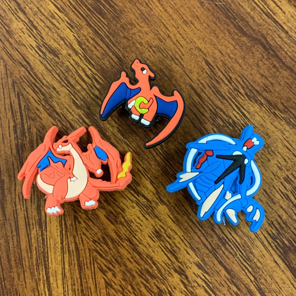 NWT Pokémon dragons Jibitz/Croc charms